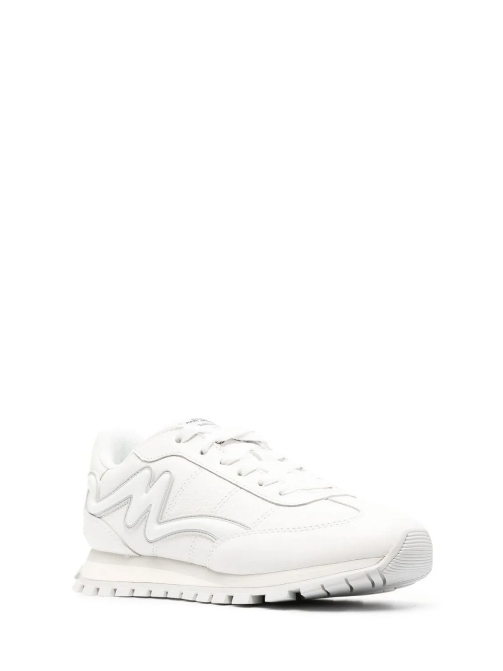 🤍Marc Jacobs 'The Jogger' White Leather Low-Top Sneaker